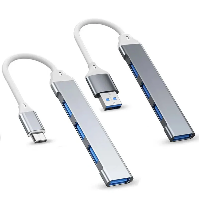 4 Port USB 3.0 Hub USB Hub High Speed type c Splitter 5Gbps For Macbook PC Laptops Accessories Multiport HUB 4 USB 3.0 2.0 Ports