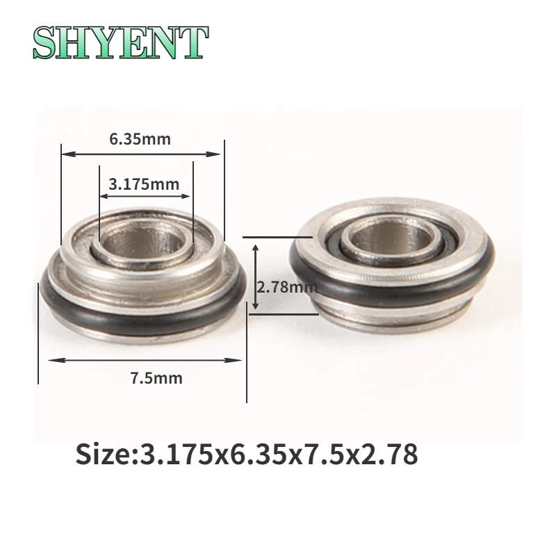 5pcs High Speed Dental Turbine Bearings for WH RC-95/TE-95 BC/RC-98 RM Model Ceramic Ball Double Flange Bearing