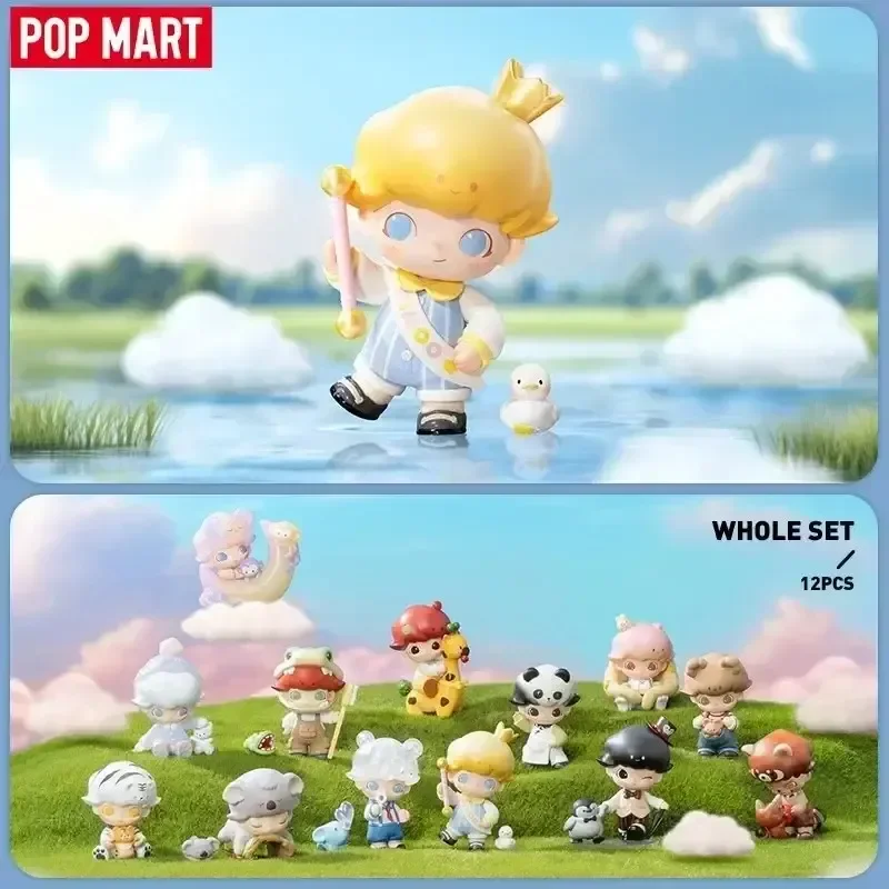 

Pop Mart Dimoo Animal Kingdom Series Blind Box Toys Kawaii Anime Action Figure Caixa Caja Surprise Mystery Box Dolls Girls Gift