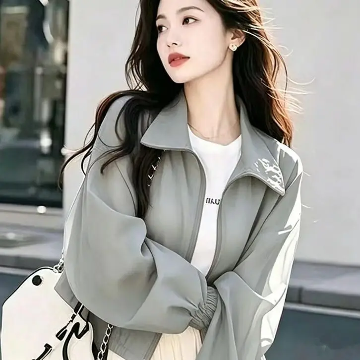 Sunscreen Coat Women's Summer 2027 New Short Outcoat Breathable Sun-Protective Clothing Jacket Thin Korean Overcoat Ladies Tops