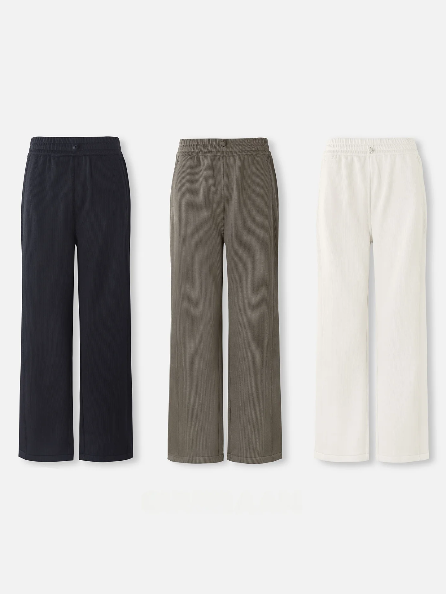 

Softstreme Fce Lined Straight Leg Pants Women's Winter High Waist Comfortable Stretchy Casual Trousers Office Lady Sle