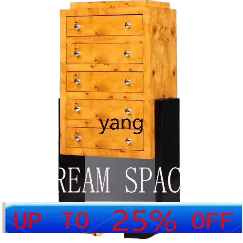 LLH solid wood retro tree tumor pattern bucket cabinet wabi sandy wind against the wall living room decorative cabinet