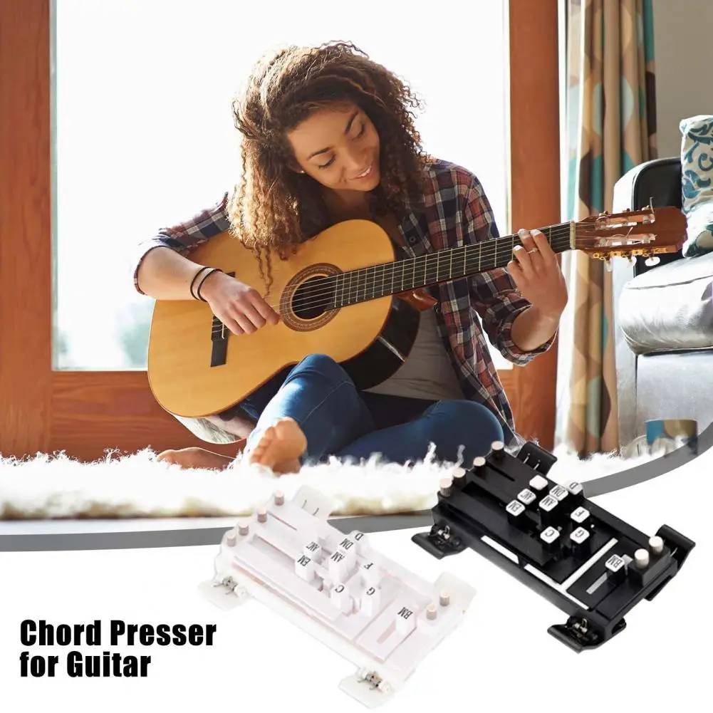 Guitar Chord Trainer Guitar Chord Aid One-touch Presser Trainer Tool for Beginners Guitar Lovers Learning Starter for Beginners