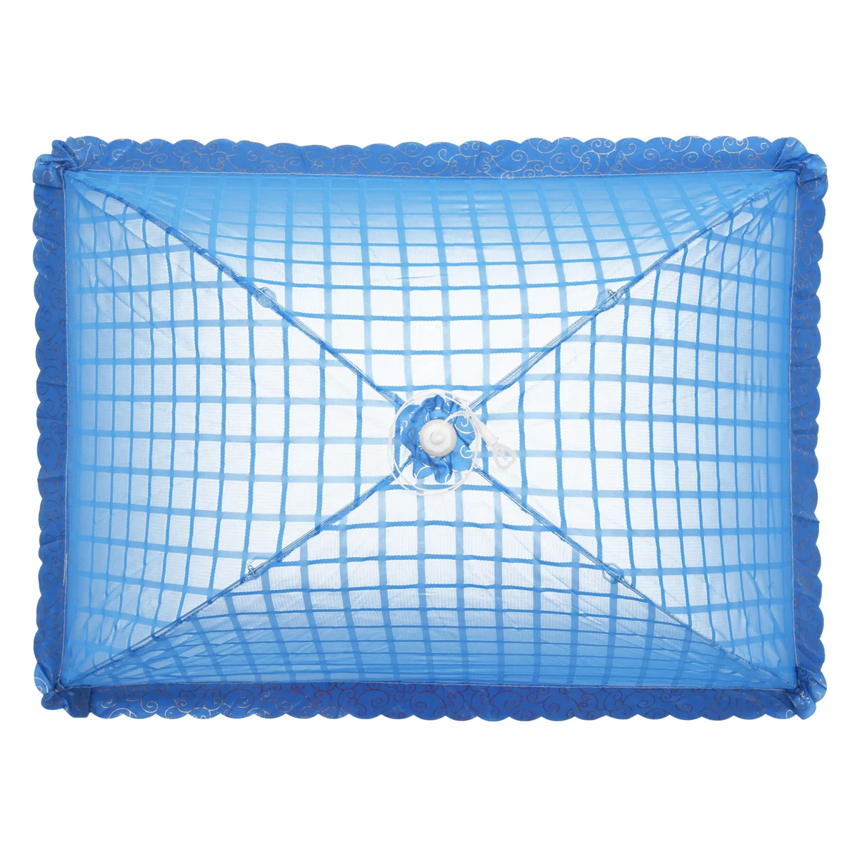 Set of 1 Square Mesh Screen Umbrella Food Cover Net Tents Reusable and Folding 72x51cm for Picnic/BBQ - Keep Out Flies, Bugs, Mo