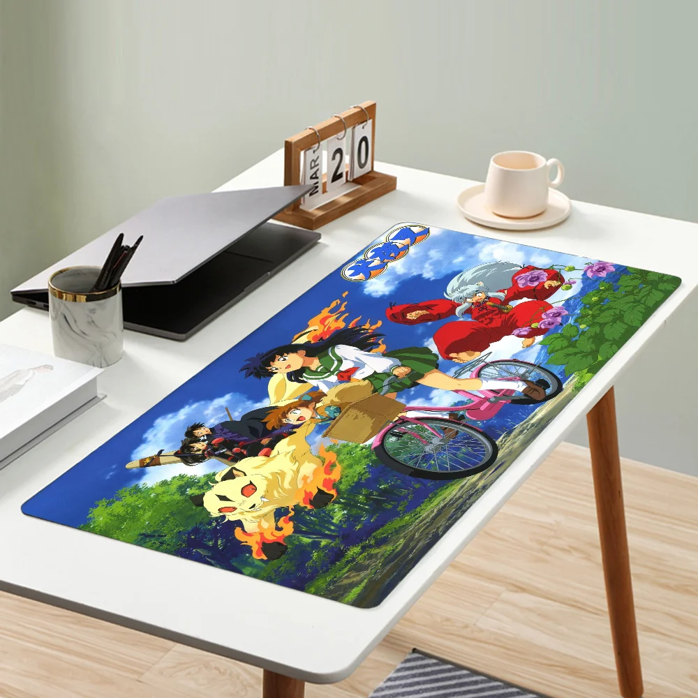 Inuyasha Mousepad Mouse Mat Desk Mat With Pad Gaming Accessories Prime Gaming XXL Keyboard Pad Padding Mat