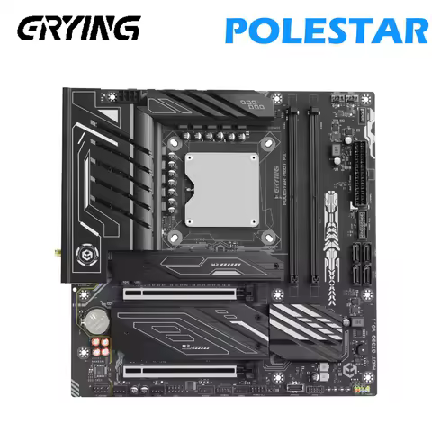 ERYING M-ATX Gamer Motherboard i5-14450HX/i7-14650HX/i7-14700HX/i9-14900HX DDR4/DDR5 PCIe4.0x16 3*M.2 NVMe Desktop Set Computer