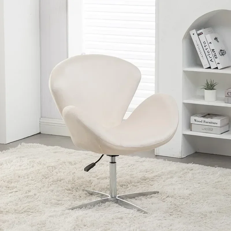 

Makeup Chairs Household Female Bedroom Dressing Table Chair Swan Rotating Chairs Living Room Balcony Leisure Chair Office Chair