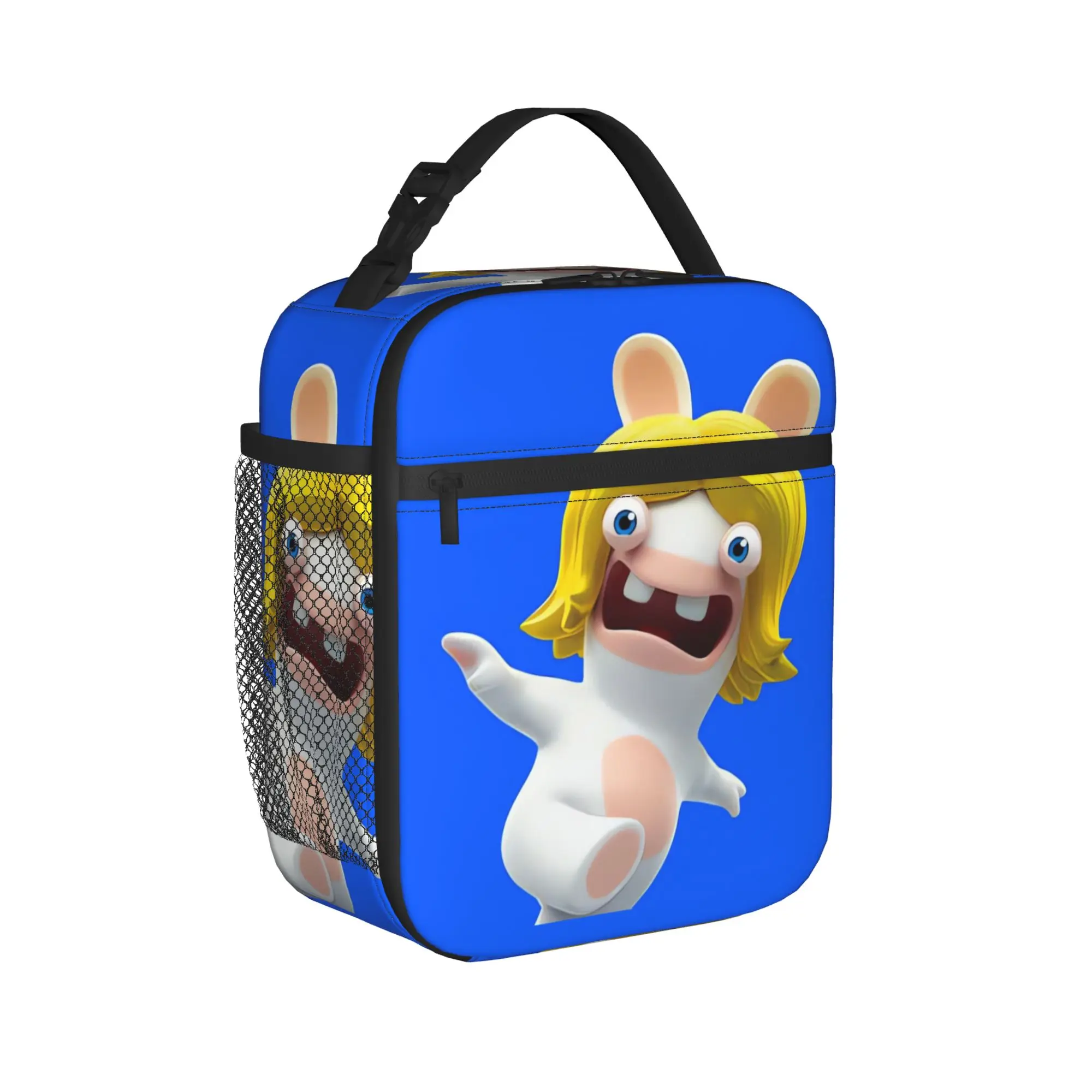 Rabbids Invasion Lunch Bag  Outdoor Picnic Lunch Box For Child Fashion  Thermal Tote Handbags Oxford Convenient Cooler Bag