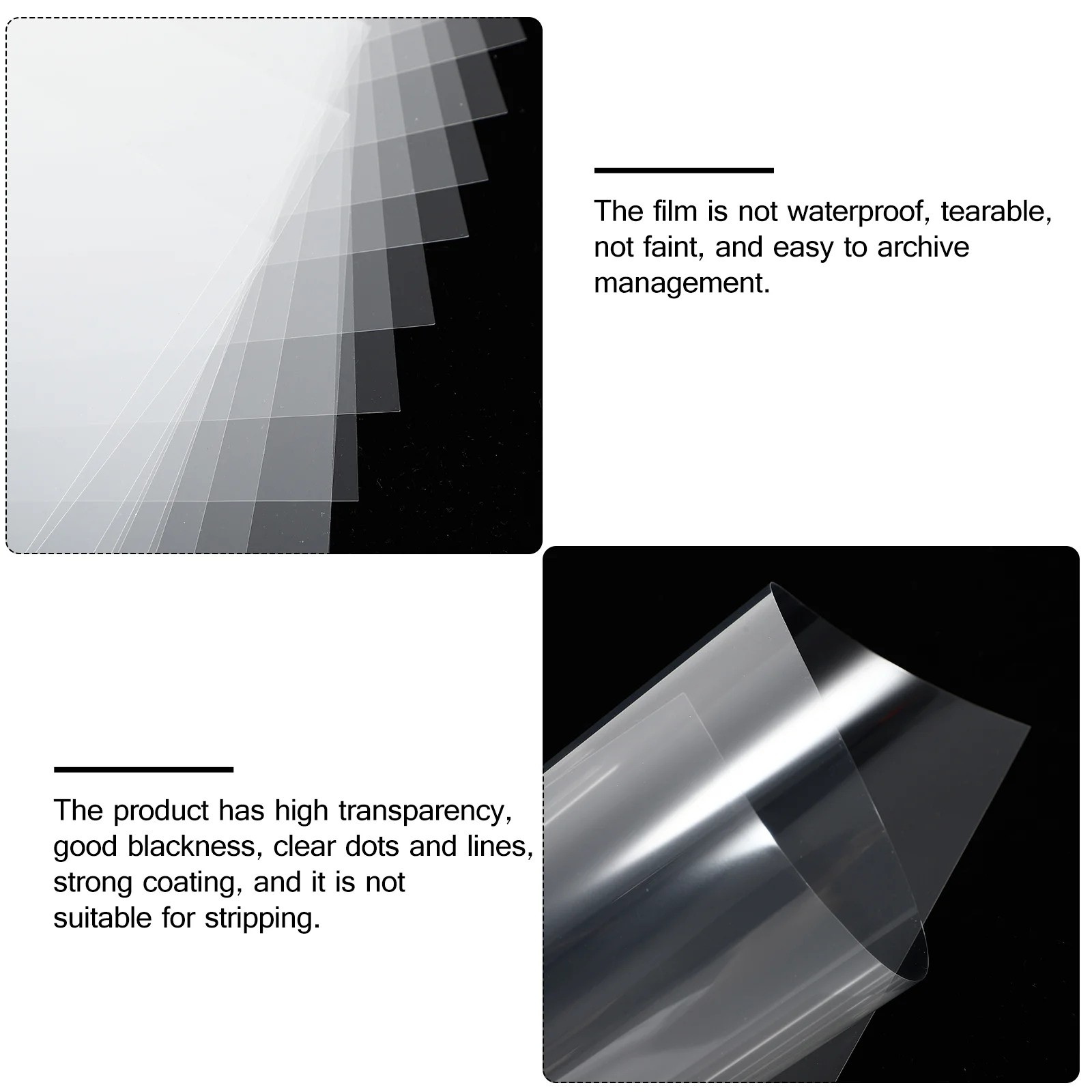 A4 Size Inkjet & Printing Transparency Inkjet Film For Photographic Paper PCB Stencils Durable Paper Projector Sheet