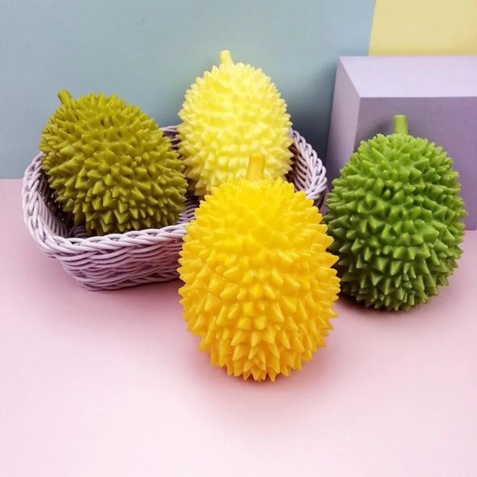 Juguete Antiestrés De Durian Flexible – Bola De Estrés Con Textura Suave Y Recuperación Lenta, Ideal Para Manos De Adultos Y Niños, Portátil Para Oficina, Aula Y Viajes