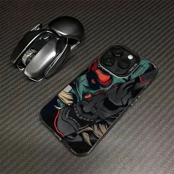 Pouzdro na telefon s japonským duchem a samurajem pro iPhone 16 Pro Max 15 14 13 12 11 Pro MAX, odolné proti pádům, matný zadní kryt 8 nejlepší prodej masky na iPhone - №8