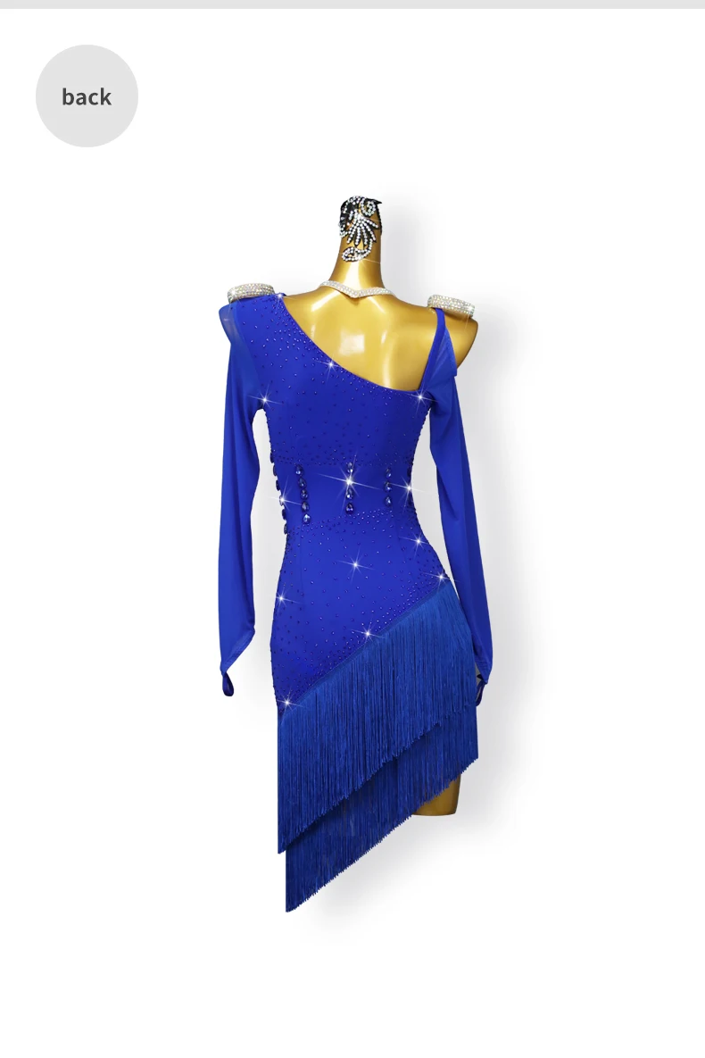 Damen-Latein-Tanzwettbewerbskleid, elegante Partykostüme für amerikanische Mädchen, 2026 Ballsaal-Karneval-Übungskleidung, Party-Outfit – Detail 11