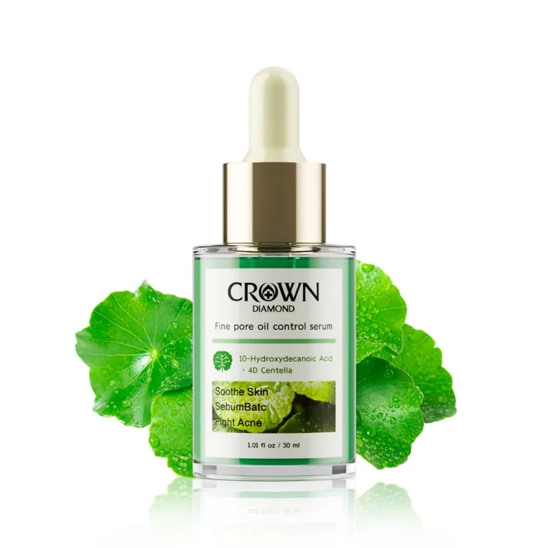 

Crown Diamond Centella Essence Liquid Repair Oil Control Mites Removal Acne Gentle Purifying Refreshing Anti Aging Cosmetics