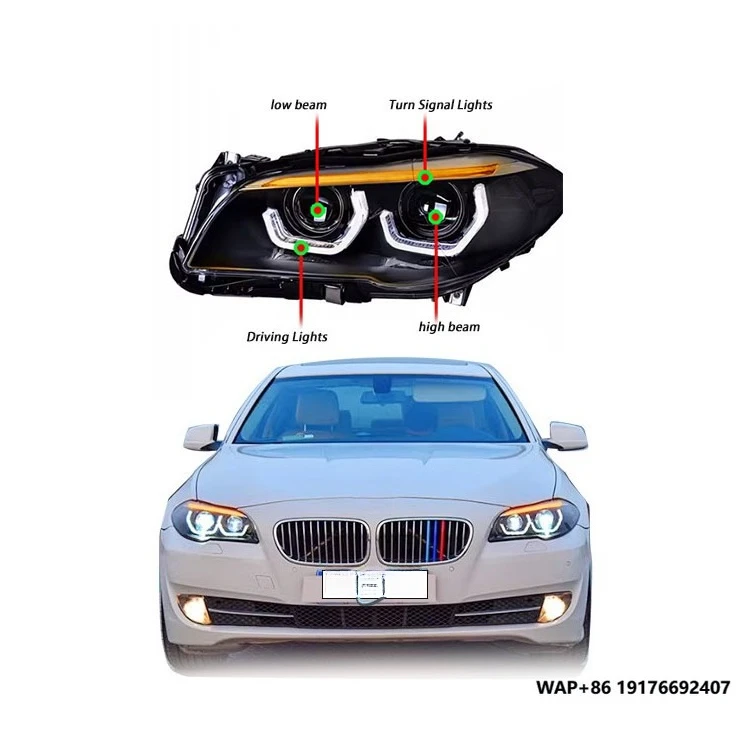 

Auto Accessories Headlights F10/f18 2011-2017 5-Series LED Headlamps Retrofit Scoop Headlamps for BMW‘