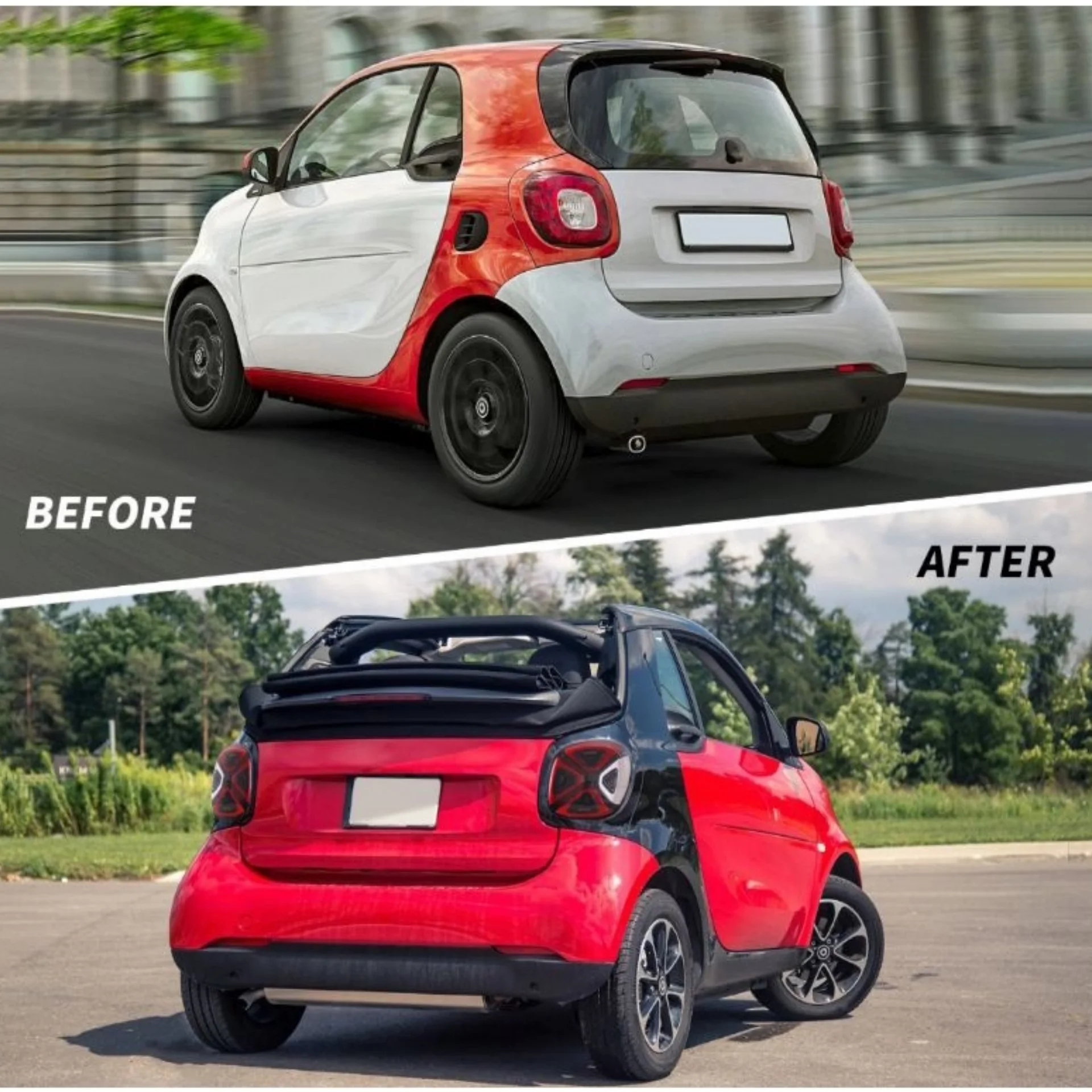 LED Taillights For Mercedes Benz Smart 453 Fortwo/forfour 2014-2019 DRL Signal LED Car Tail Lamp Assembly