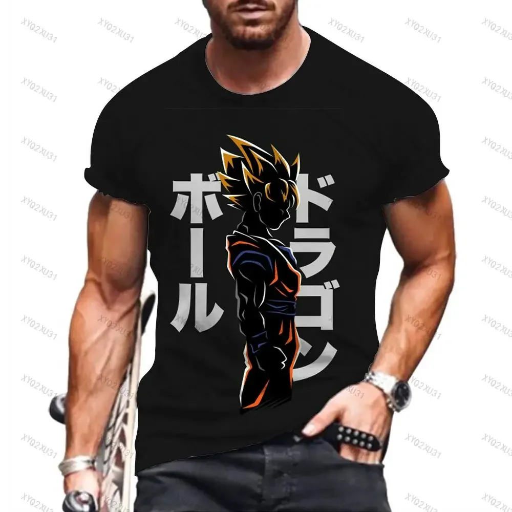 Dragon Ball Kids Tshirt Tops Vegeta Men Essentials Dragon Ball z Goku Fashion Harajuku Short Sleeve Men T-shirts New  Anime