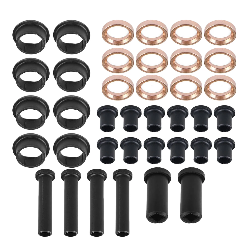 

38pcs Long Arm+Rear Arm+Short Shaft Arm Bushings+Bushing Stabilizer Tube+Spacers For Polaris Sportsman Black Durable Auto Parts