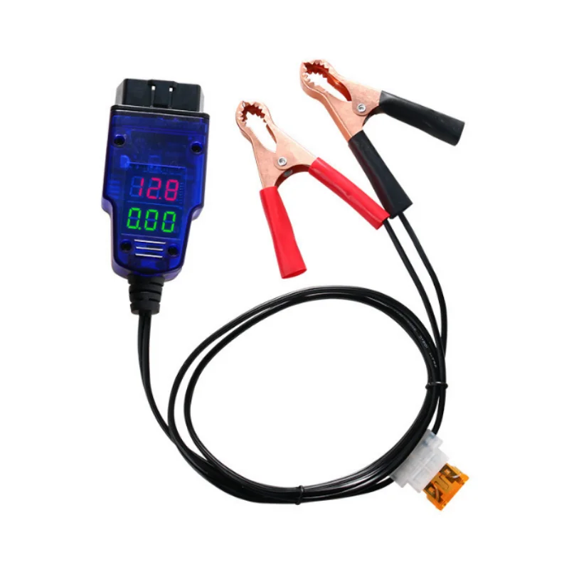 Car ECU Connector Battery ECU Memory Saver Tool Emergency Electrical Plug OBD2 Memory Saver Show Voltage Current