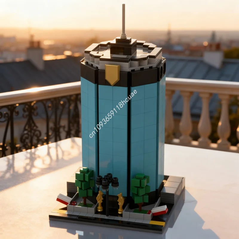 

500pcs MOC Modular Office Building Minied Model Blocks Construction Toy DIY Christmas Gift Creative Idea Education Kids Birthday