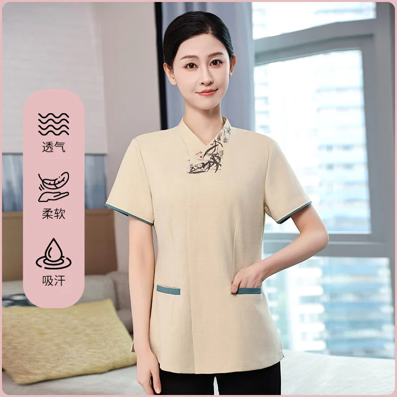 زي عمل تنظيف الفنادق، التدبير المنزلي، بيت الشاي، الممتلكات، مستشفى مول، محطة المطار، غرفة الضيافة، منظف الزي الصيفي