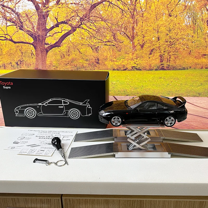 LCD 1:18 for Toyota A80 Supra Car model Send friend Holiday gift collection Static model