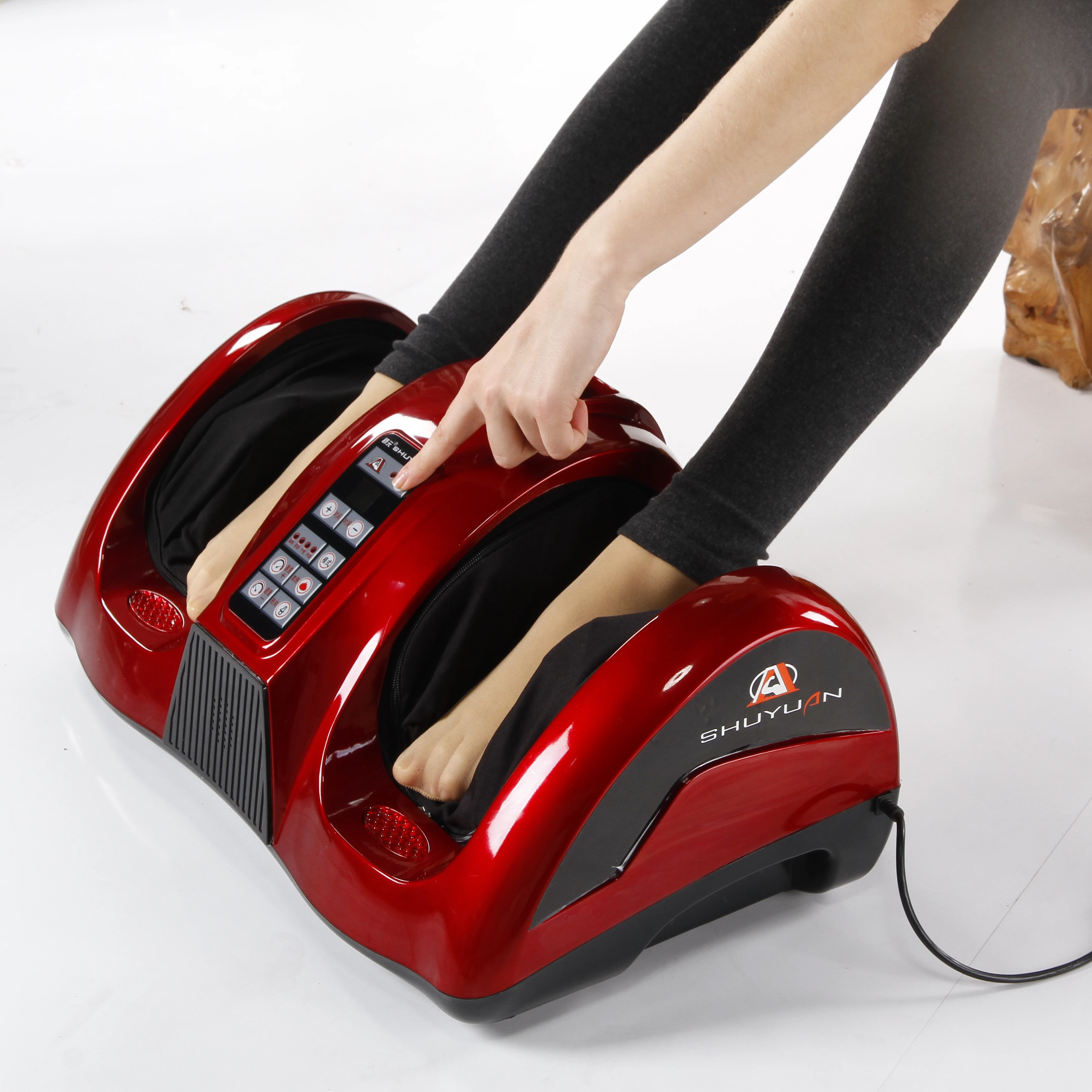 Newest and fine foot/leg massager with heating/rolling/kneading