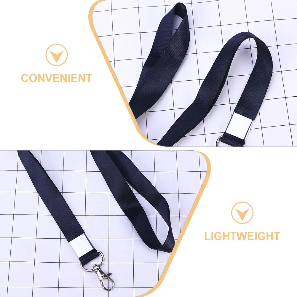 5개 조절 가능한 넥 랜야드 분리형 안전 배지 홀더 탈부착 가능한 버클 헤비 듀티 키체인 스트랩 ID 카드 및 열쇠용