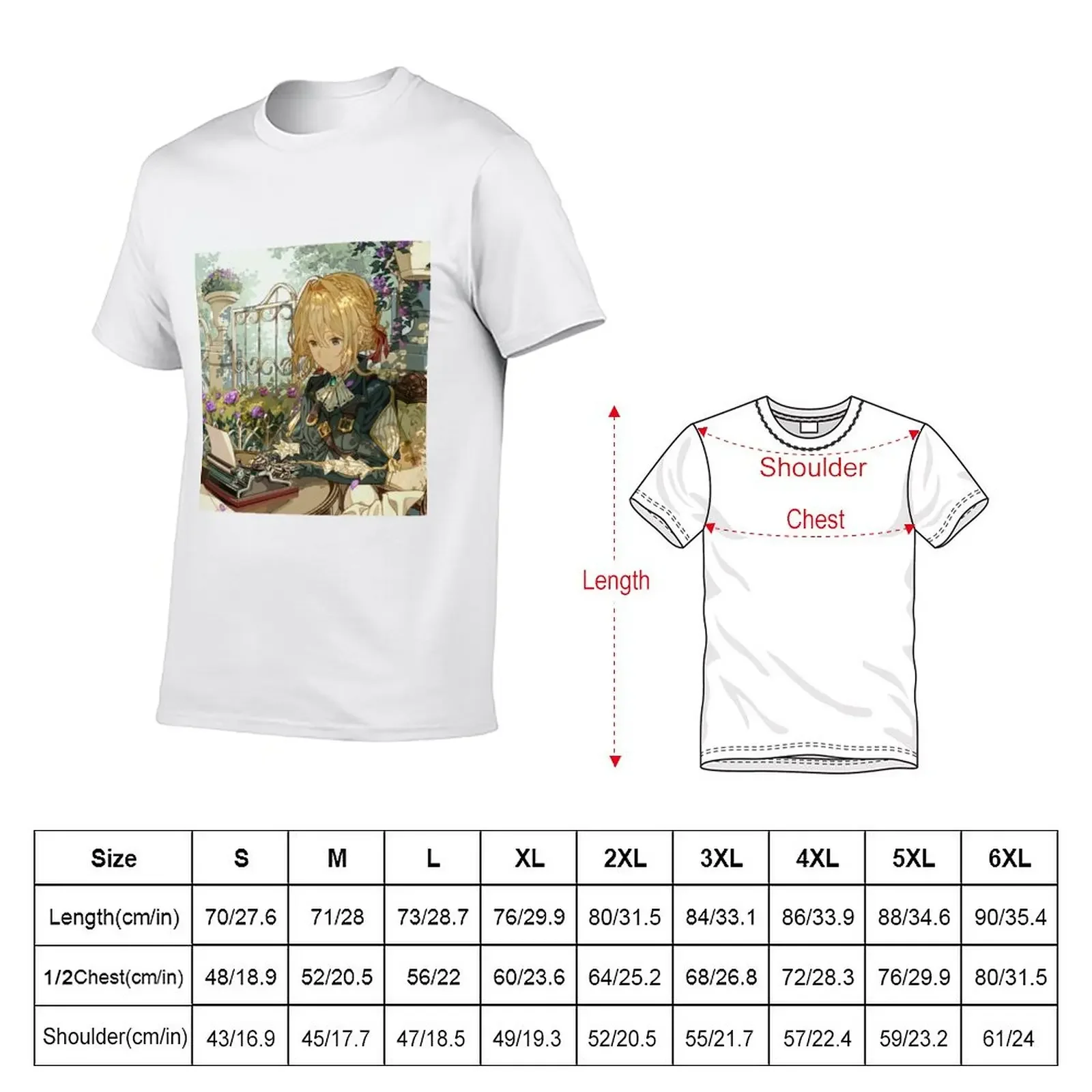 New Violet Evergarden T-Shirt Short t-shirt summer tops men clothing