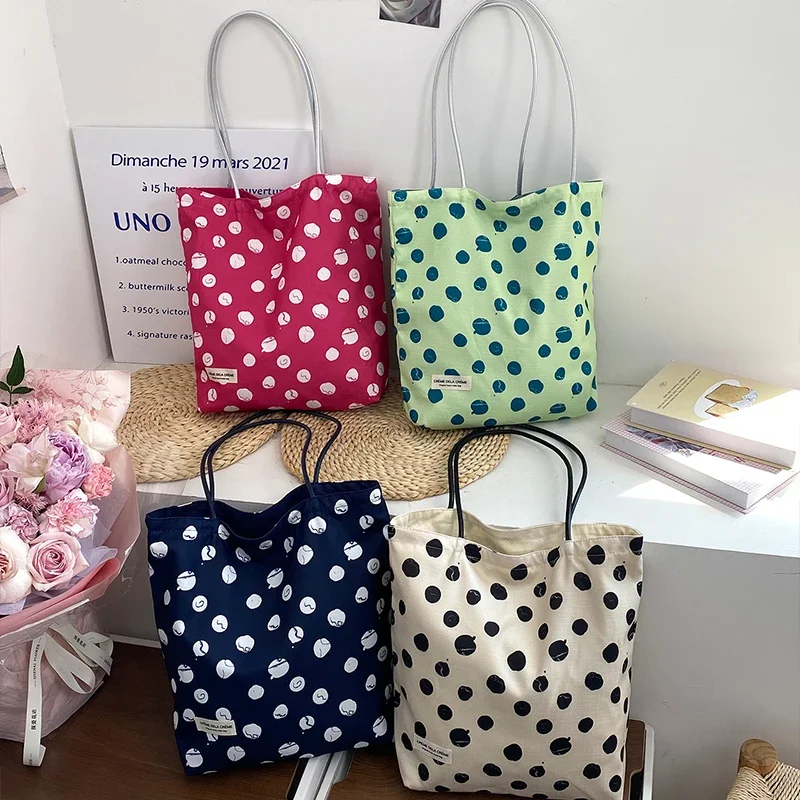 Wendbare Umhängetasche, gepunkteter Vintage-Stil im französischen Stil, Batik-Canvas-Tragetasche, vielseitige Bohemian-Handtasche für Damen – Detail 4