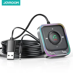 Joyroom-Bluetooth 5.3 AUX Car Adapter, Dual Mics, Cancelamento de Ruído, Transmissor, Mão Livre, Receptor Sem Fio, Car Audio Stereo Kits