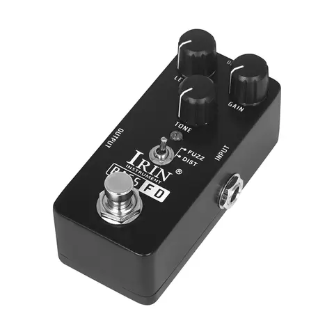 IRIN-RS-22 de Bajo FD para guitarra eléctrica, Mini Pedal único negro, accesorios y piezas de guitarra True Bypass