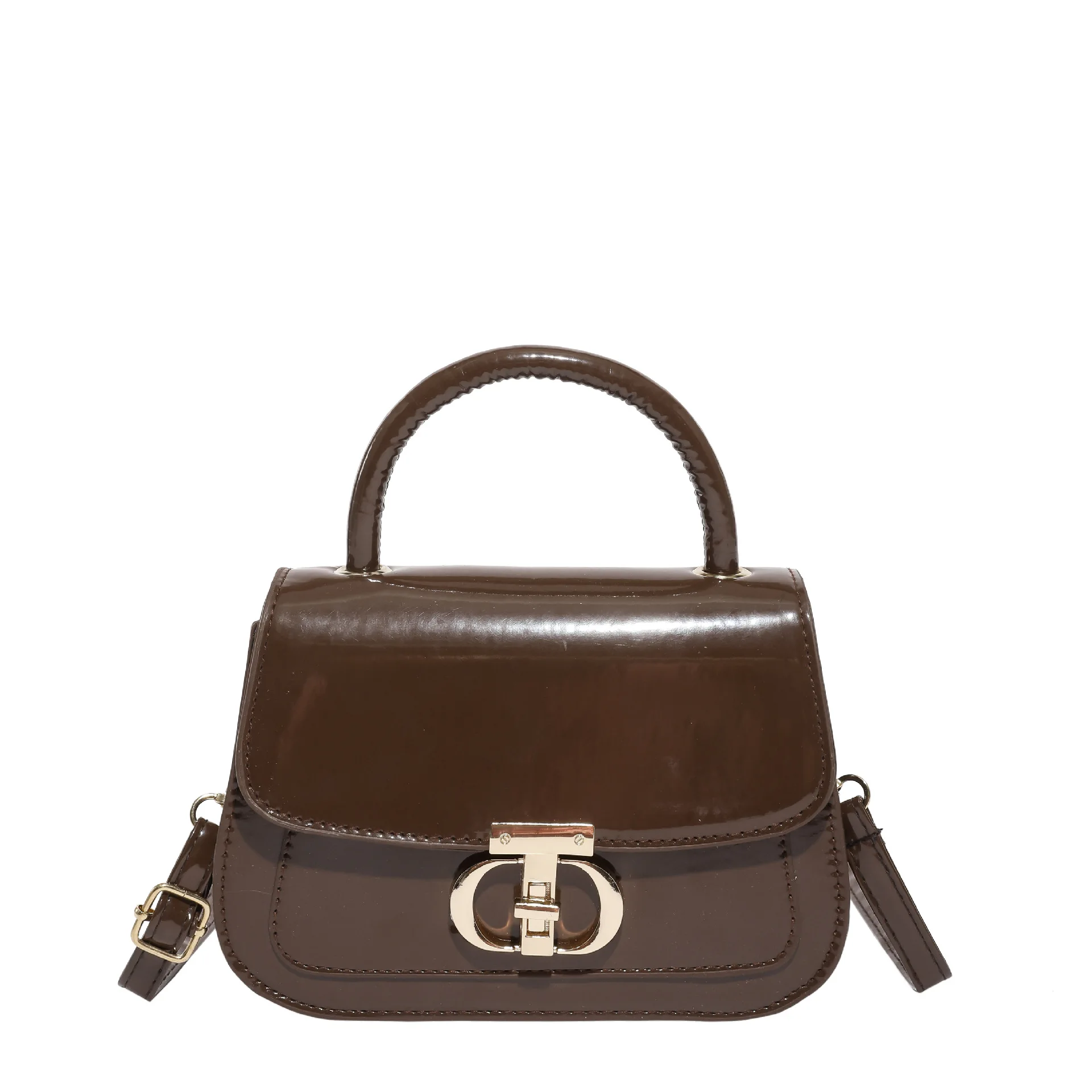 Новинка 2023 года, женская роскошная маленькая квадратная сумка через плечо с замком, вместительная сумка через плечо с регулируемым ремешком для поездок на работу и ежедневное использование