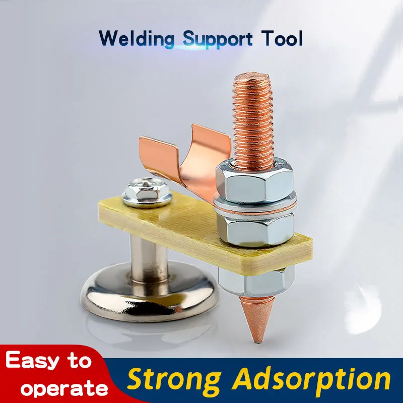 Metalworking Magnet Head Magnetic Ground Clamp Metal Plate Welding Support Tool Accessories