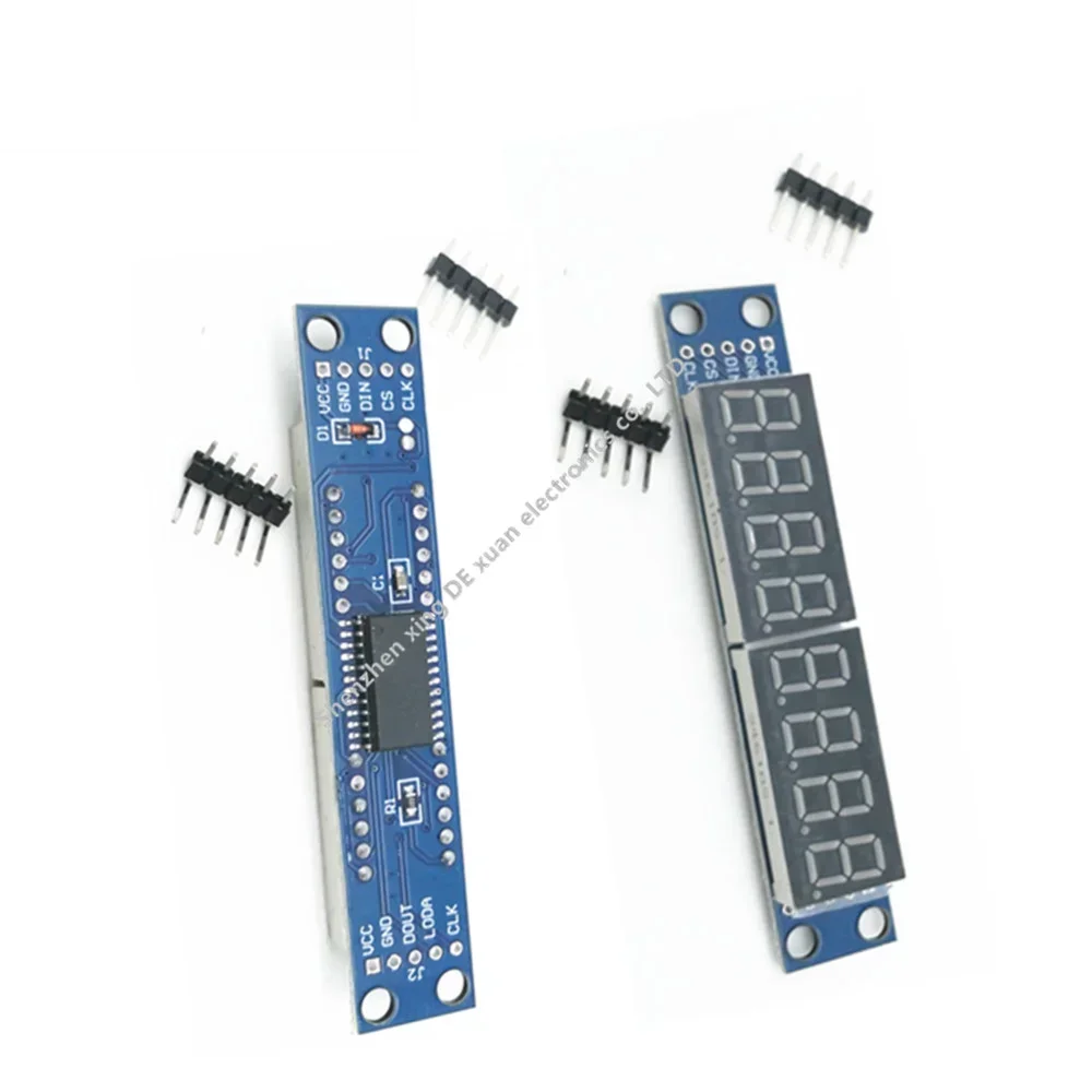 1 Uds MAX7219 Módulo de Control de pantalla de tubo Digital Led de 8 dígitos para Arduino 3,3 V 5V microcontrolador controlador serie 7 segmentos