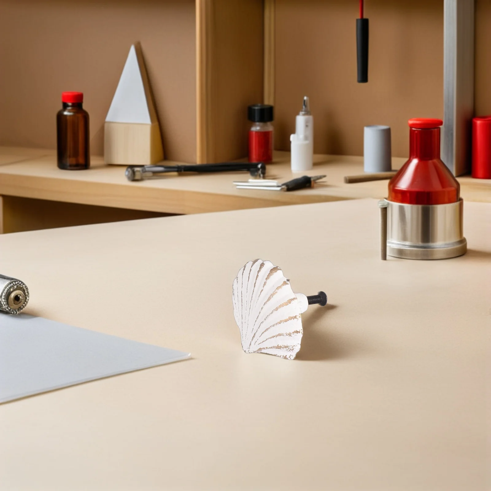 

2Pcs Ocean Style Seashell Drawer Handle Durable Decorative Door and Drawer Pull for Cabinet Cupboard Kitchen Beach Decor