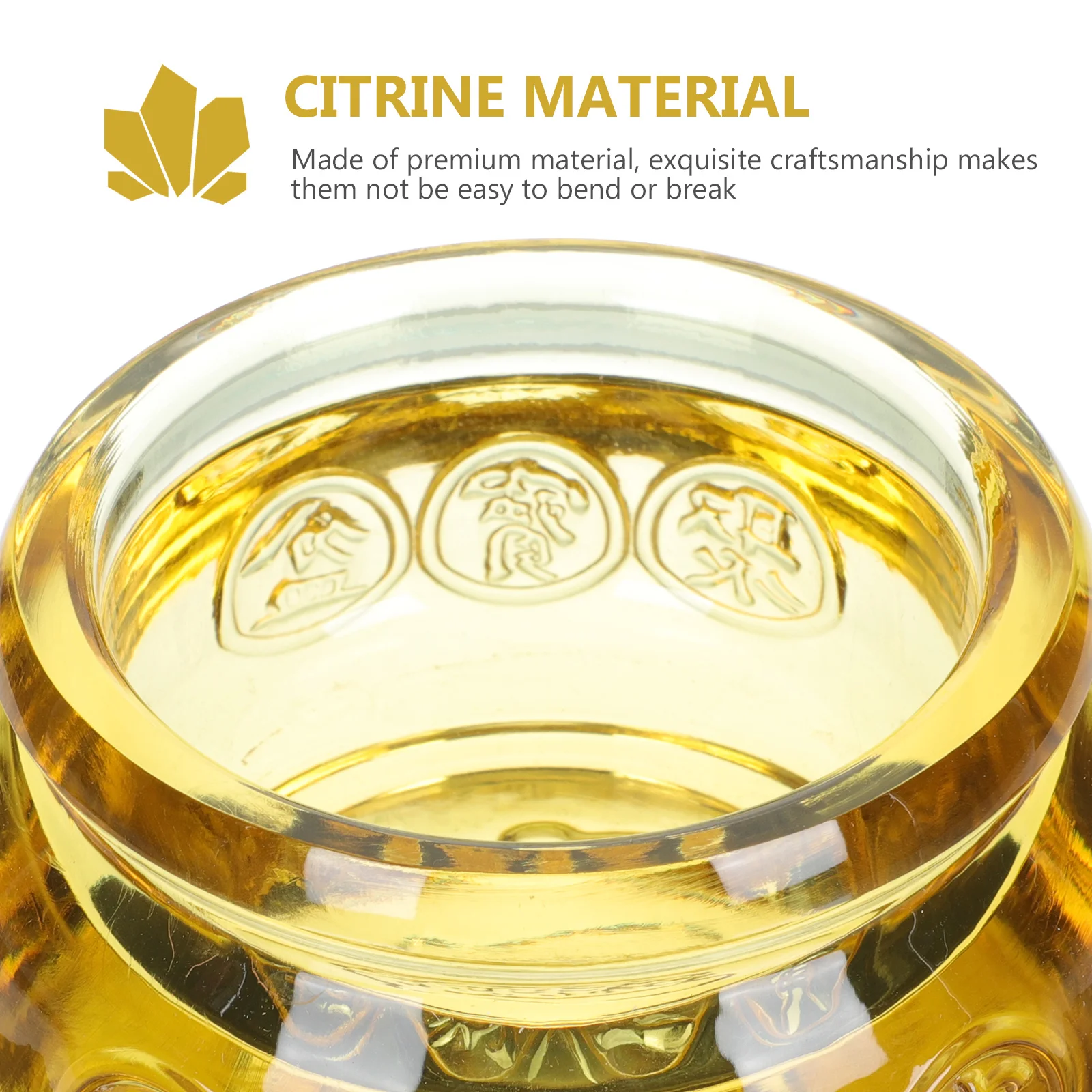 

Treasure Bowl Fine Craft Home Decor Ornament Smooth Edges Premium Material Desktop Bookshelf Kitchen Bar Decoration Gift