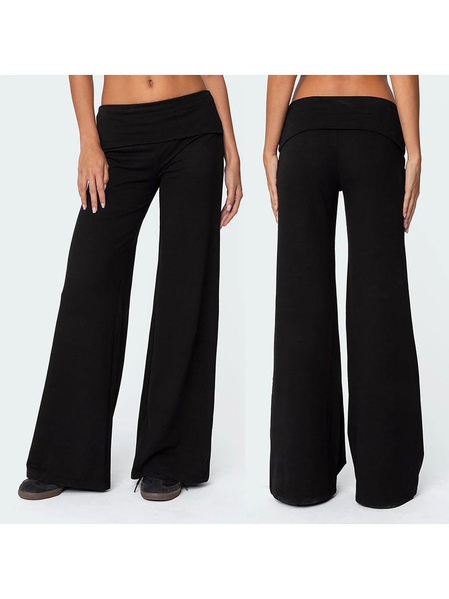 Women’s Fold Over Flare Pants 23
