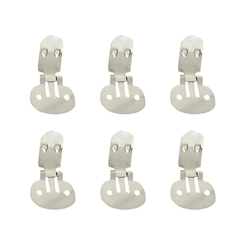 10 Pcs Flat Shoe Clips Metal DIY Findings Blank Stainless Steel Rhinestone Heels