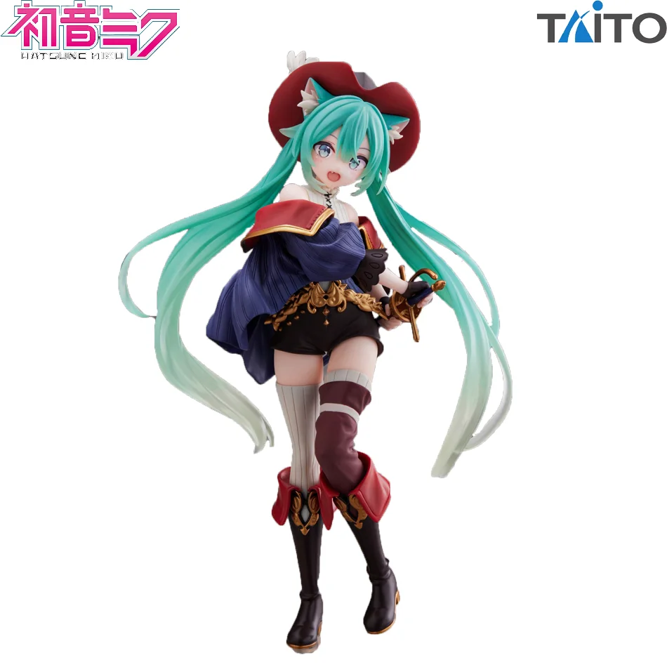 18CM Hatsune Miku Anime-Figur Kawaii PVC-Modellpuppe Action-Figur Märchenwunderland Der gestiefelte Kater Sammlerstücke Weihnachtsspielzeug Geschenke