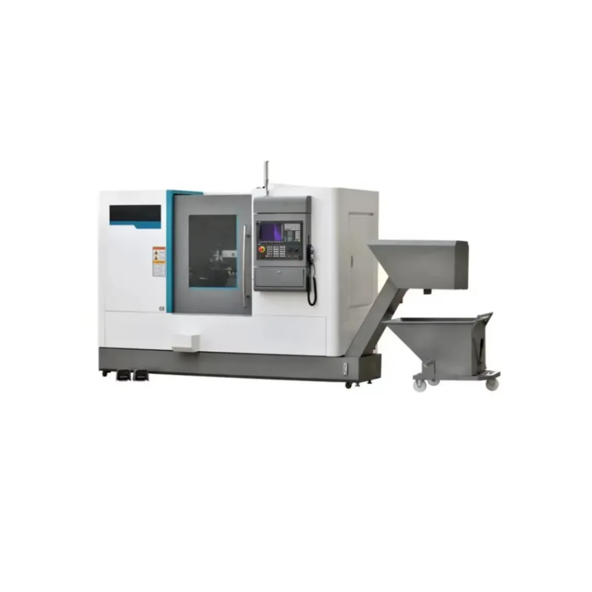 Medium Duty  Axis  CNC Flat Bed Lathe Machine Horizontal Hot Metal CNC Turning Lathe With CNC Control System For Sale