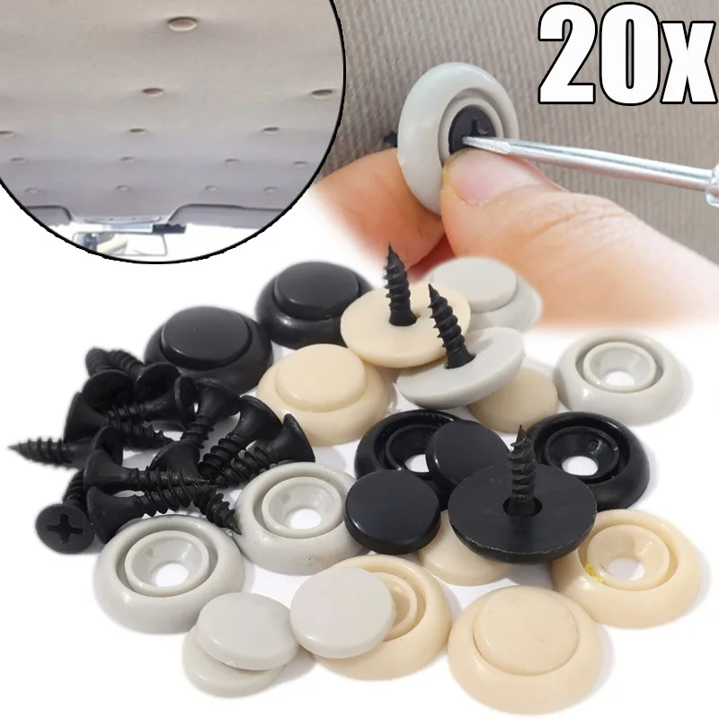 Plastic Car Roof Fixing Screws Buckles Fastener Plastic Snap Screws Decorative Car Interior Canopy Repair Fixed Buckle Tools