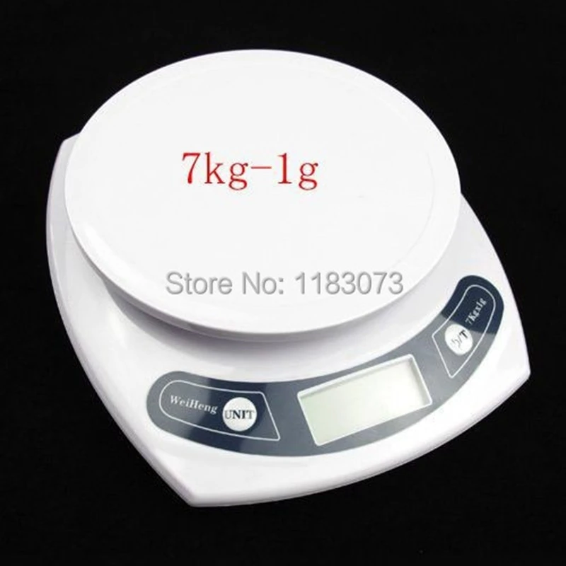 

Precision 7Kg 1g Digital Kitchen Table Scale 7000g LCD Household Kitchen Food Diet Weighing Balance Scales Cooking Tools