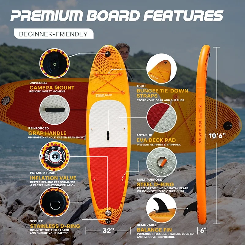 Electric Fin Optional Custom Paddleboard Stand up Paddle Board Inflatable Sup Board