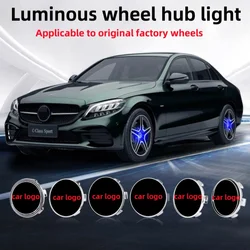 Hub Light Car Wheel Caps Light Center Cover Lighting Cap Floating Illumination LED auto For for Mercedes-Benz A CLASS B CLASS C