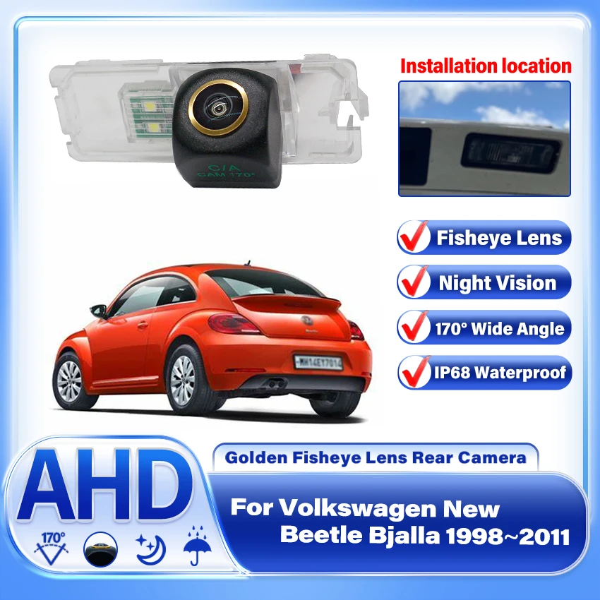 

AHD CCD Car Reverse Backup Rearview Parking Rear View Camera Night Vision For Volkswagen For VW New Beetle Bjalla 1998~2011