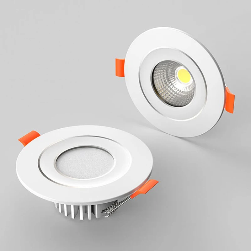 10-30Pcs/Lot LED Downlight 220V Recessed Round Ceiling Dowm Light Bedroom Indoor Living Room For Home Decor Lighting Spot Lamp