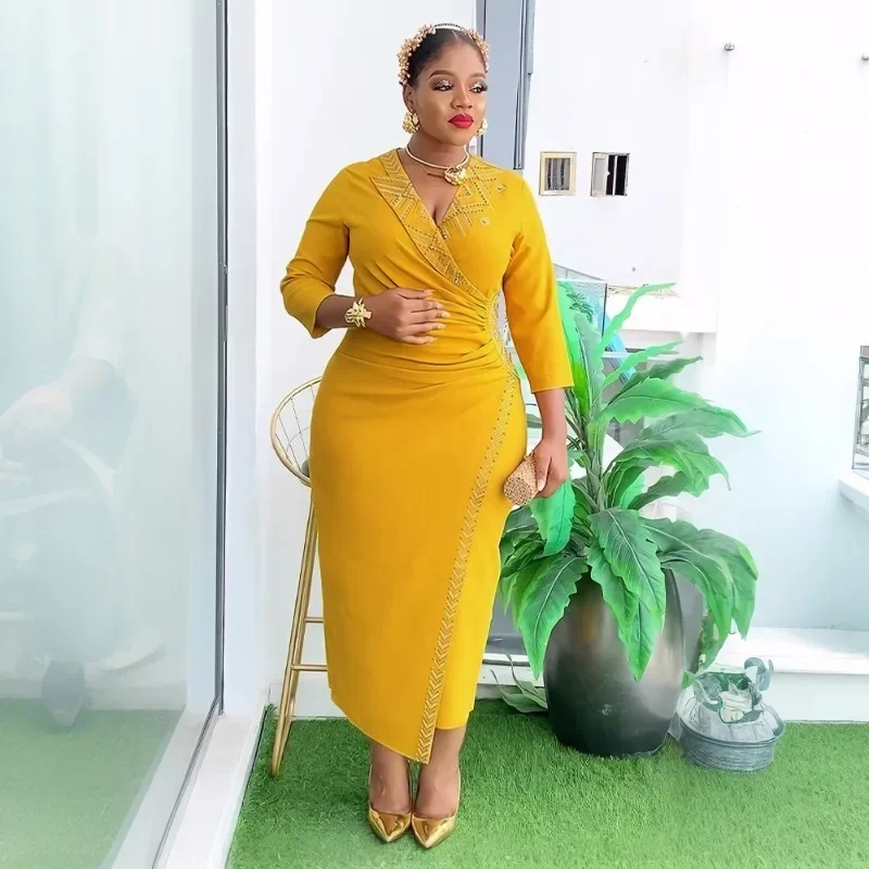 

African Dresses for Women Plus Size Africa Clothes Dashiki Ankara Turkey Outfits Gown Elegant Muslim Wedding Party Long Dress