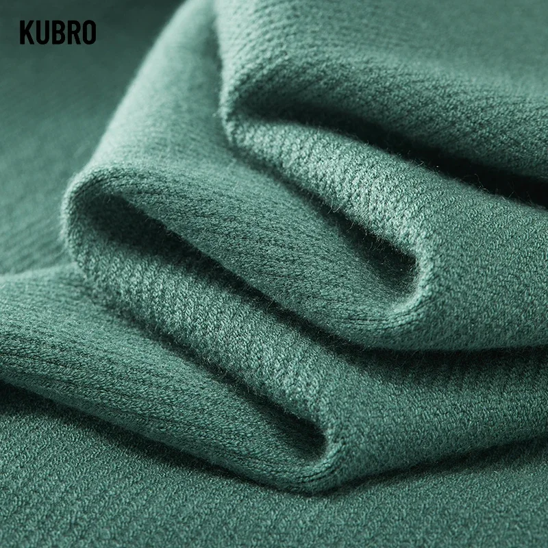 KUBRO maglione uomo Casual Pullover in cotone di alta qualità maglioni lavorati a maglia uomo 2023 inverno Fashion Brand maglioni Pullover da uomo