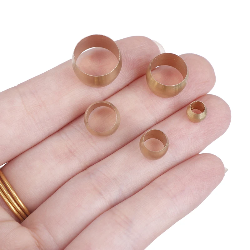 

10 шт., латунные уплотнительные кольца для труб 4/6/8/10/12 мм