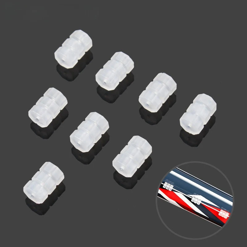 10pcs Mountain Road Bicycle Variable Speed Brake Line Octagonal O-ring Transparent Rubber Paint Anti-crash Ball